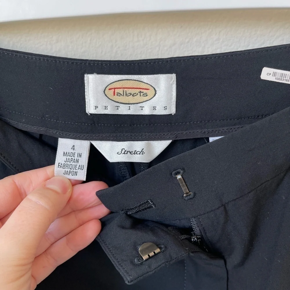 Talbots Black Petite Trousers Made In Japan Size 4 - Picture 6 of 11